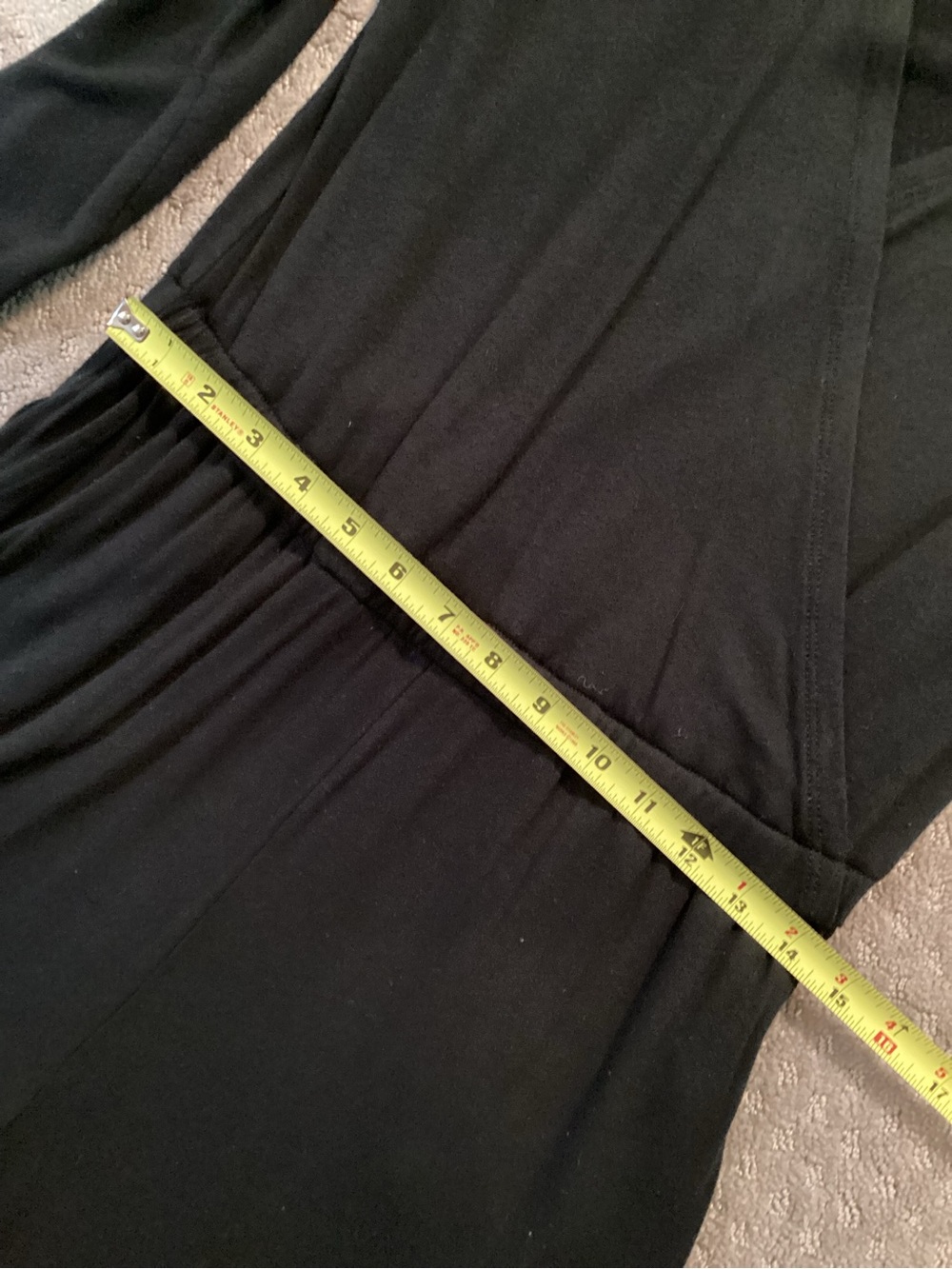 Lou&Grey Long-Sleeve Wrap/ Blouson top Jumpsuit,V neck, elastic waist,pockets, M - Picture 4 of 9
